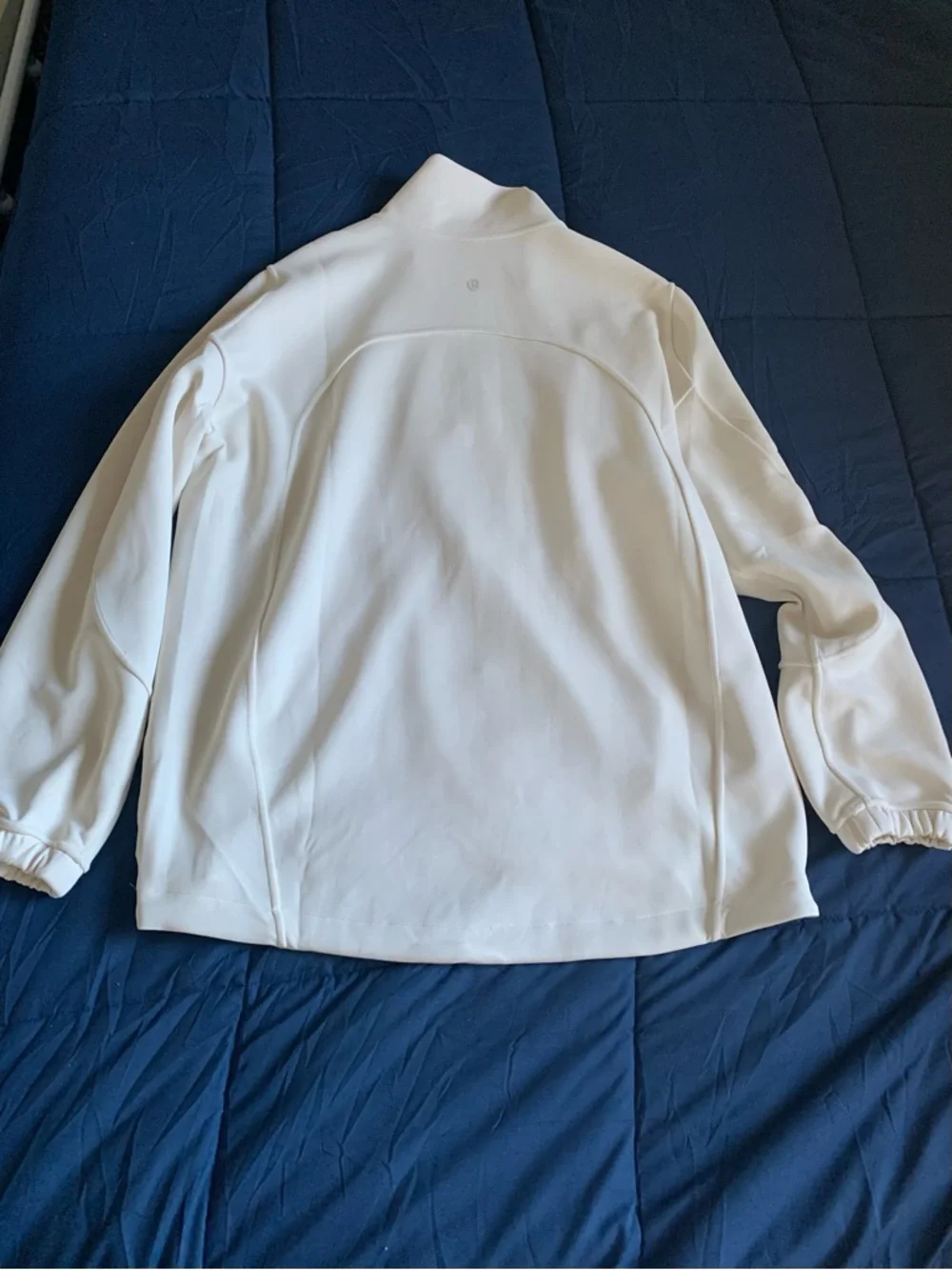 lululemon athletica Ivory Softstreme half zip Long size Small